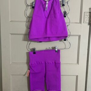 FREE PEOPLE Purple Two-Piece Set
